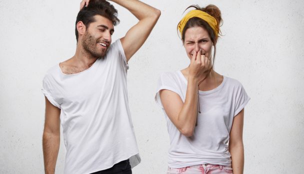 Bad,Smell,And,Body,Odor.,Picture,Of,Fastidious,Young,Woman